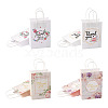 Cheriswelry 24Pcs 4 Style Rectangle with Word Thanks You Kraft Paper Bags AJEW-CW0001-04-9