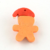 Handmade Polymer Clay Pendants X-CLAY-R060-35-2