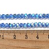 Electroplate Glass Beads Strands GLAA-Q105-02-06-2
