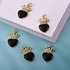 5Pcs Eco-Friendly Brass Micro Pave Cubic Zirconia Pendants ZIRC-SZ0003-08F-3