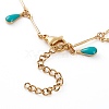 304 Stainless Steel Teardrop Pendant Necklaces NJEW-JN03294-3