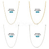 16Pcs 4 Style 304 Stainless Steel Chain Necklaces NJEW-TAC0026-4