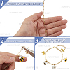 304 Stainless Steel Paperclip Chains Necklaces & Bracelet Jewelry Sets SJEW-SC0001-07G-4