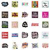 50Pcs Paper Self-Adhesive Picture Stickers AJEW-S036-07-4