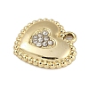 Alloy Rhinestone Pendants PALLOY-P308-14KCG-2