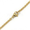 Trendy Unisex 304 Stainless Steel Cable Chain Necklaces X-NJEW-L043-16G-3