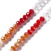 Imitation Jade Opaque Solid Color Glass Beads Strands GLAA-L044-A01-1