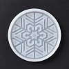 DIY Christmas Snowflake Pattern Cup Mat Silicone Molds DIY-E055-17-3