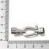 Tarnish Resistant 304 Stainless Steel Clasps STAS-E440-84P-6