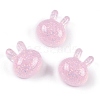 Transparent Epoxy Resin Bunny Decoden Cabochons CRES-P035-03B-1