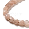 Natural Peach Moonstone Beads Strands G-D470-09-3