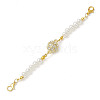 2Pcs 2 Styles Alloy Rhinestone Magnetic Clasps AJEW-JB01294-2