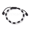 2Pcs Adjustable Nylon Cord Braided Bead Bracelets for Women Men BJEW-JB11430-3