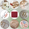 2Pcs Microfiber Cloth Jewelry Storage Bags with Brass Button ABAG-BBC0001-17B-01-5