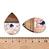 Resin and Walnut Pendants FIND-R051-15G-3