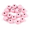 Spray Painted Round Natural Schima Wood Beads WOOD-A018-6mm-31-2