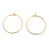 Brass Hoop Earrings Findings IFIN-R211-01G-1