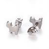 304 Stainless Steel Stud Earrings X-EJEW-F227-06P-2