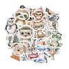 50Pcs PVC Self-Adhesive  Cartoon Animal with Glasses Picture Sticker STIC-Q006-03A-3