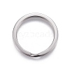 Tarnish Resistant 304 Stainless Steel Split Key Ring Clasps STAS-L226-007F-2