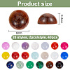 HOBBIESAY 40Pcs 20 Styles Mixed Gemstone Cabochons G-HY0001-57-2