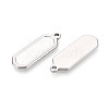 304 Stainless Steel Pendant Cabochon Settings STAS-N108-63P-2