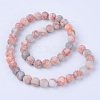 Natural Red Netstone Beads Strands X-G-Q462-8mm-14-2