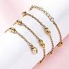 304 Stainless Steel Double Round Rope Chain Necklaces NJEW-C073-06G-3