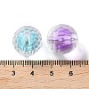 UV Plating Iridescent Transparent Acrylic Bead in Bead OACR-H112-08D-3