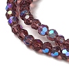 Electroplate Transparent Glass Beads Strands LS-EGLA-A035-T3mm-L13-3
