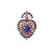 Alloy Rhinestone Brooch for Backpack Clothes PW-WGD3602-01-1