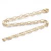 Brass Cable Chains Necklace Making MAK-S072-16B-MG-3
