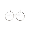Brass Hoop Earring Findings LS-KK-R112-038A-1