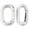 2Pcs 316 Stainless Steel Spring Gate Rings STAS-BBC0007-84-1