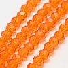 Eco-Friendly Glass Round Bead Strands EGLA-J042-6mm-M03-2