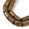 Natural Wood Lace Stone Beads Strands G-C128-A26-01-3