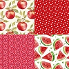 24Pcs 12 Styles Cherry Strawberry Watermelon Furit Scrapbook Paper Pads PW-WGE3A59-01-4