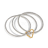 304 Stainless Steel Three-layer Bangles RT3191-5