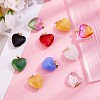 27Pcs 9 Colors Glass Pendants JX244A-4