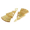 Bohemia Zinc Alloy Clip-on Earrings EJEW-C089-01G-G-2