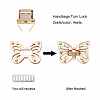 Zinc Alloy Bag Twist Lock Accessories PH-PALLOY-G233-02-4
