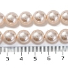 Baking Painted Pearlized Glass Pearl Round Bead Strands PEAR-H019-02D-02-4