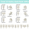 100Pcs Alloy Cord Ends Kits DIY-SC0029-58S-2