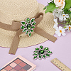 2Pcs Glass Rhinestone Cabochons RGLA-FG0001-28S-04-4