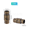 SUNNYCLUE 32Sets Brass Locking Tube Magnetic Clasps KK-SC0001-99-2