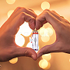 Transparent Glass Wishing Bottle Decoration AJEW-YWC0005-02-5