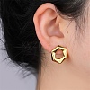 304 Stainless Steel Stud Earrings EJEW-D362-09G-1