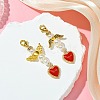 2Pcs Angel ABS Plastic Imitation Pearl Pendant Decorations HJEW-JM02859-2