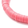 Handmade Polymer Clay Heishi Beads Stretch Bracelet BJEW-JB07393-5
