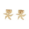 Vacuum Plating 304 Stainless Steel Stud Earrings for Women EJEW-A048-15G-1